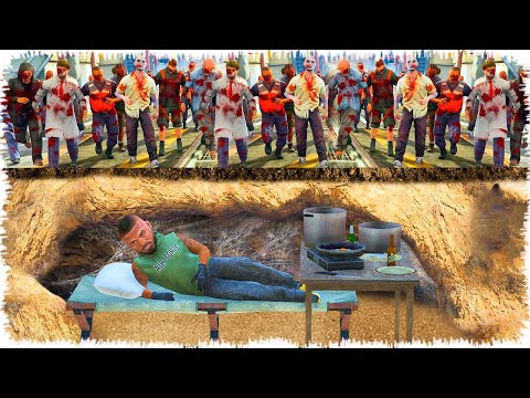 Видео: Джонни Зомбилардан жасырынып қалды (GTA V)