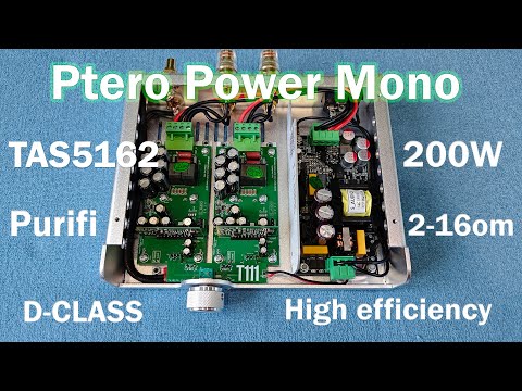 Видео: Усилитель D-класса Ptero Power (Purifi) 200Вт на TAS5162