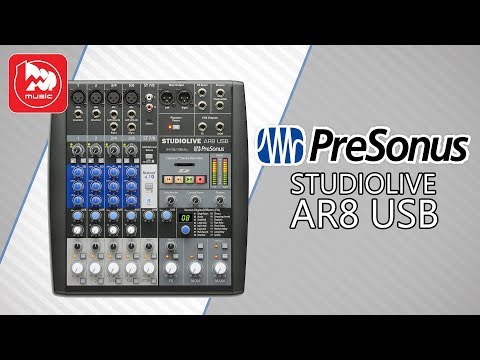 Видео: Микшерный пульт PreSonus StudioLive AR8 USB (встроенный аудио интерфейс)