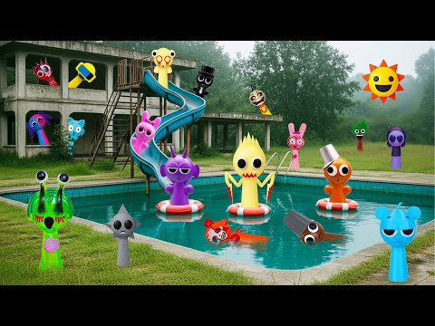 Видео: Исследую заброшенный бассейн... 😱 То, что я обнаружил, вас шокирует! (Настоящий SPRUNKI?!)