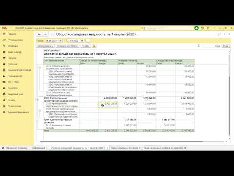 Видео: Как читать оборотно-сальдовую ведомость? Активные и Пассивные счета.