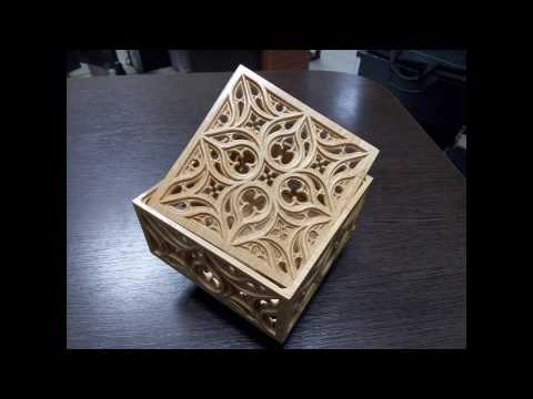 Видео: Шкатулка в готическом стиле на станке ЧПУ/ Gothic wooden box