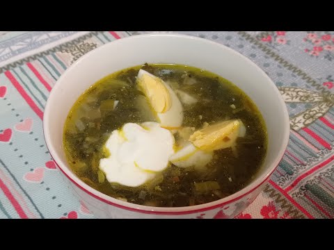 Видео: Ароматний зелений борщ із щавлем