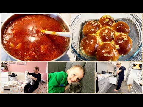 Видео: Борщ с пампушками/ Обновки для кухни/ Моя рутина