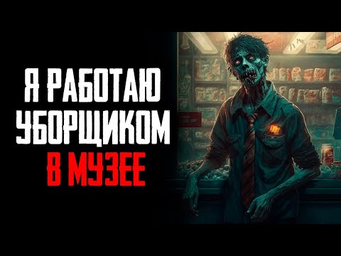Видео: "Я работаю уборщиком в музее"  - Страшные истории на ночь