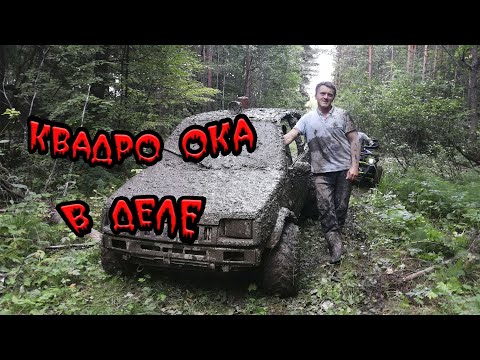 Видео: Квадро ОКА (crazy frog) и квадроциклы испытание по бездорожью