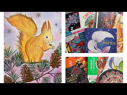 Видео: Раскрашенные работы за Январь 2025/ Completed coloring pages January 2025