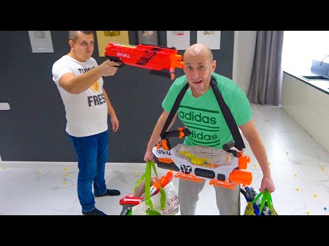 Видео: ЛЫСАЯ БОРОДА ПОДСТАВИЛ СТАРОГО. ОКСАНА ЗЛАЯ. НЕРФ БРАЗЕРС