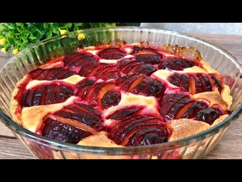 Видео: Так ВКУСНО, можно проглотить язык! Творожный Пирог со Сливами «Дачные посиделки»!