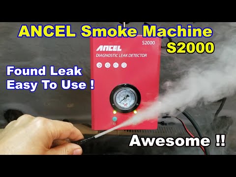 Видео: Реальный тест вакуумного детектора утечек для автомобильного дымогенератора ANCEL S2000