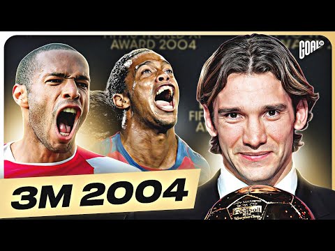 Видео: ЗАСЛУЖЕННО?! ТОП 10 НОМИНАНТОВ на Золотой Мяч 2004. Как они играли? @GOAL24