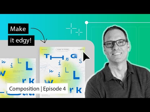 Видео: Смелые макеты с использованием напряжения и контраста (Эпизод 4) | Основы графического дизайна | ...