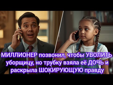 Видео: МИЛЛИОНЕР позвонил, чтобы УВОЛИТЬ уборщицу, но трубку взяла её ДОЧЬ и раскрыла ШОКИРУЮЩУЮ правду