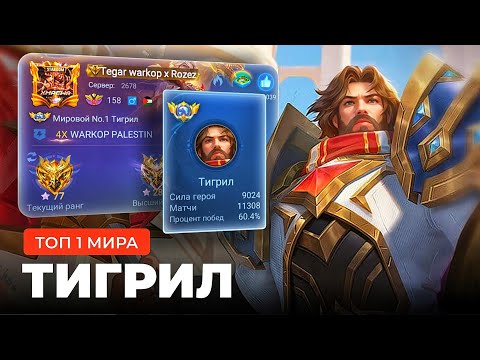Видео: ТОП 1 МИРА ТИГРИЛ ИГРАЕТ ВСЮ ЖИЗНЬ НА ОДНОМ ГЕРОЕ / MOBILE LEGENDS