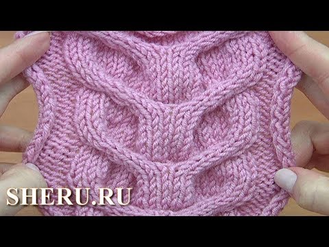 Видео: Красивый объемный узор - коса Урок 37
