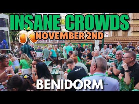 Видео: Бенидорм, каким вы его ещё не видели! 😱🍻 Невероятные толпы заполонили пабы и бары!