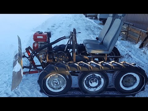 Видео: ГУСЕНИЧНЫЙ СКРЕБОК!!! Испытания.