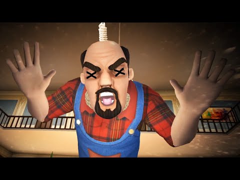 Видео: Повесил Мужа Бабки Учительницы Мисс Ти! - Scary Teacher 3D Scary Neighbor 3D