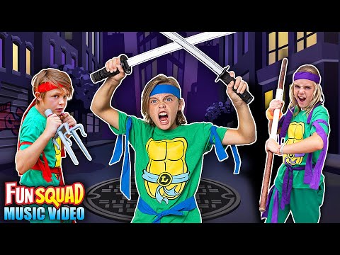 Видео: Черепашки Нинзя! Музыкальное видео Fun Squad