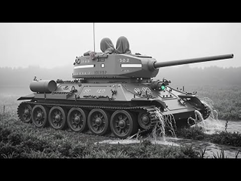 Видео: Немцы были шокированы, когда советские Т-34 пересекли болота, считавшиеся непроходимыми