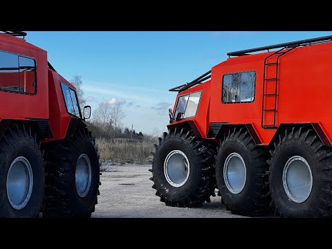 Видео: Вездеход МЕДВЕДЬ ШАТУН 6х6. Две оранжевые гусеницы для Чукотки с любовью.