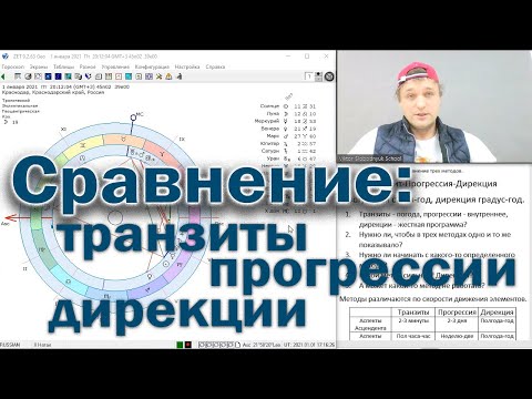Видео: Сравнение методов: Транзиты-Прогрессии-Дирекции.