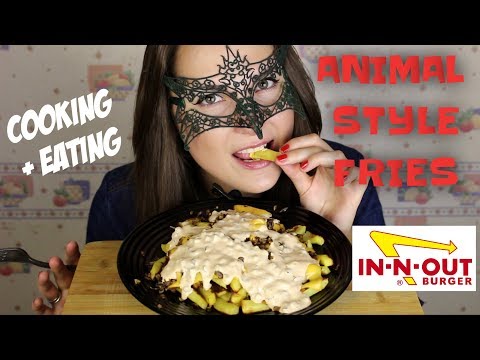 Видео: АСМР Картофель как в IN N OUT *РЕЦЕПТ*/ASMR Mukbang DIY Animal Style Fries IN N OUT *COOKING&EATING*