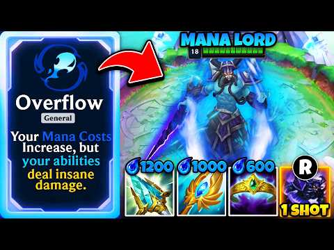 Видео: Когда Кассадин получает улучшение «Переполнение», это по сути GG... (настоящая батарея маны)