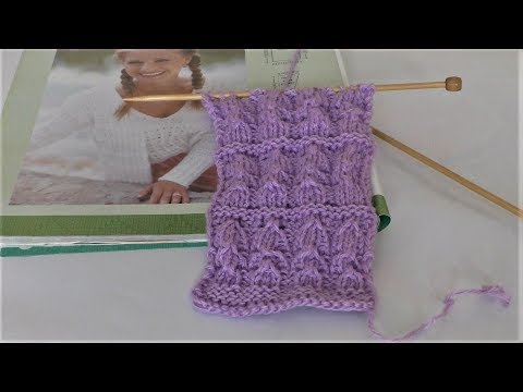 Видео: Красивый узор спицами для вязания джемперов, жакетов, пуловеров. Все вяжется просто.