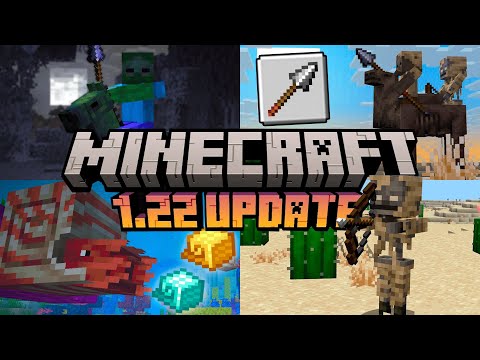 Видео: 40 новых вещей добавлено в Майнкрафт 1.22 | Новые МОБЫ и ОРУЖИЕ в Minecraft