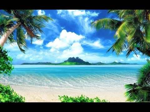 Видео: Медитация: приятный и убаюкивающий шум океанских волн с видом на райский остров.