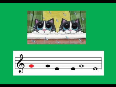 Видео: Сольфеджио. Чтение с листа "Два Кота" ми соль