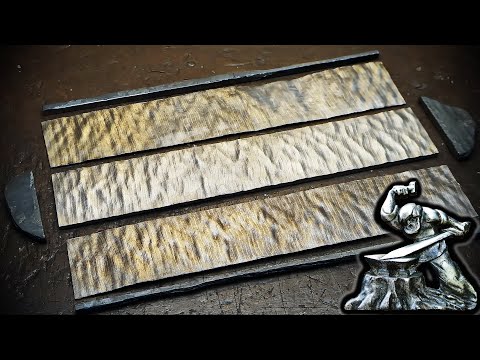 Видео: Делаю клинок в обкладках из нержавеющей сетки.