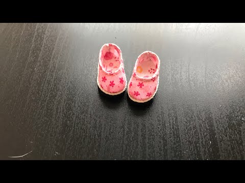 Видео: Туфли из ткани | Туфли для куклы | shoes for dolls