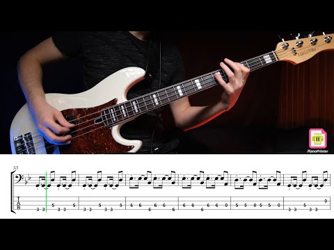 Видео: Агата Кристи - Черная луна Bass Cover | Табы & Ноты