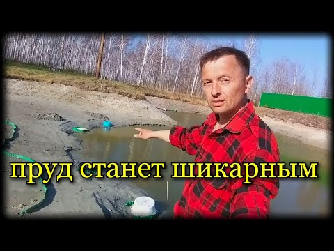 Видео: идеальной воды я не получил,  но в будущем пруд будет шикарным. ПОЧЕМУ?