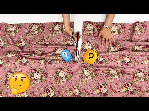 Видео: [DIY] Разрежьте неиспользуемые шторы. Что-то удивительное вот-вот произойдет!!