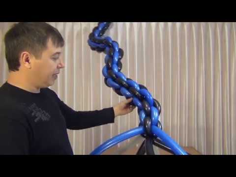 Видео: Змея из шаров для моделирования