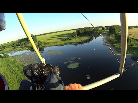 Видео: Полёты на дельталёте - рокерим на малых высотах. Улётно отрываемся! Видеоклип. Low altitude flight.