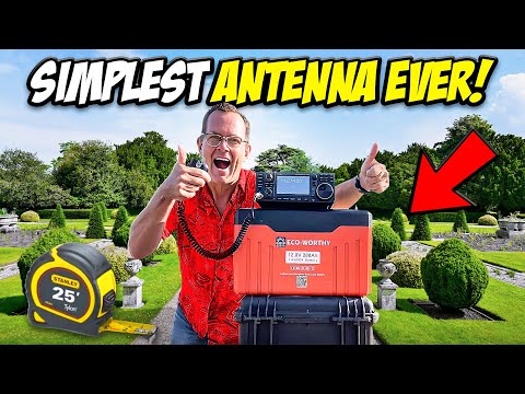 Видео: Самая простая в мире антенна для любительского радио! (Дешёвая и многодиапазонная магия)