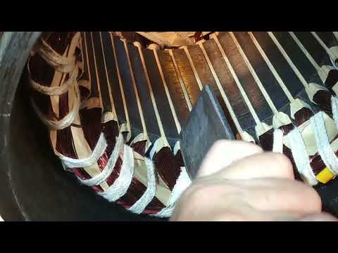 Видео: Сапожок, утюжок,утрамбовка проводов в пазу электродвигателя