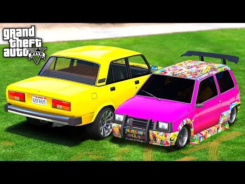 Видео: БИТВА ЛОХОВ В GTA 5 - ГЛАМУРНАЯ ОКА ПРОТИВ ВАЗ 2105! ВОТ ЭТО ВСТРЕЧА! ⚡ГАРВИН
