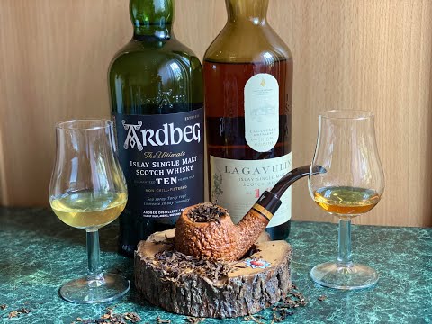 Видео: ARDBEG 10 vs. LAGAVULIN 16 - БИТВА торфяных виски + Табак Samuel Gawith Perfection
