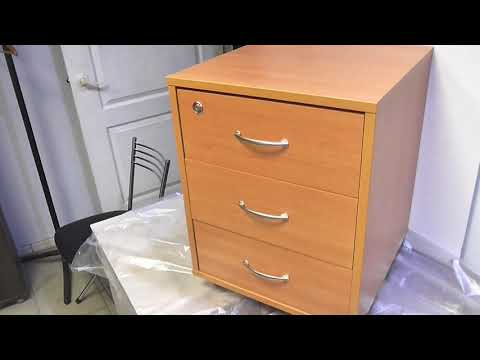 Видео: Распаковка и сборка подкатной тумбы АТ-03 в цвете груша арозо.