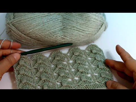 Видео: Легко и ново! смотри ты тоже можешь! всего 2 ряда крючком кофточка туника шарф модель