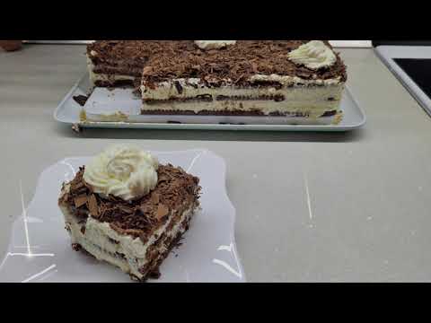 Видео: Новогодишна бисквитена торта