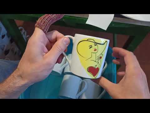 Видео: Как это сделано? Процесс декорирования чашки.