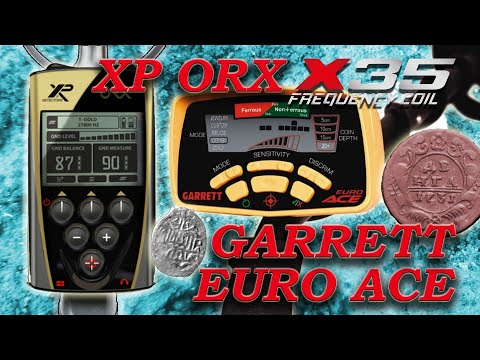 Видео: Что купить XP Orx или Garrett Ace Euro? Xp Orx x35 и Ace Euro, обзор и тест на глубину, чешуя/медь.