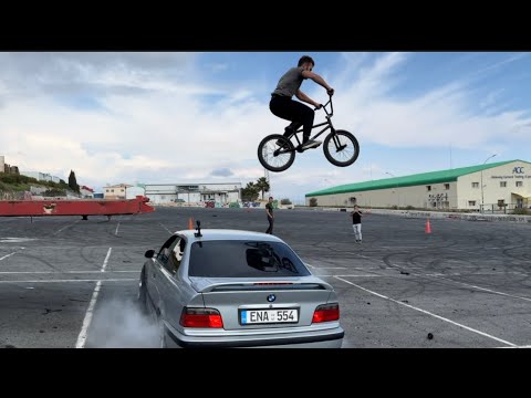 Видео: Переоформили Silvia S14! Прыжок на bmx через bmw.Заграничный рынок.