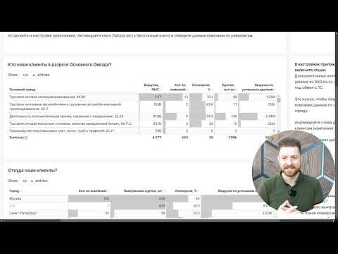 Видео: Готовы бесплатный отчет: Кто наши клиенты по ОКВЭД, городу, выручке.